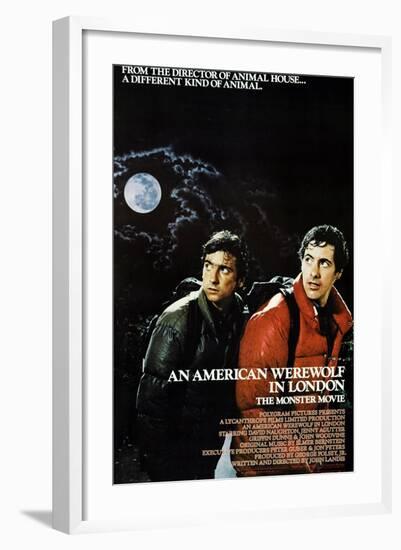 An American Werewolf In London, Griffin Dunne, David Naughton, 1981-null-Framed Art Print