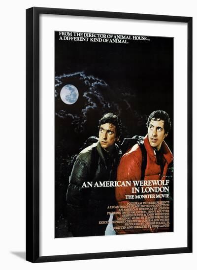 An American Werewolf In London, Griffin Dunne, David Naughton, 1981-null-Framed Art Print