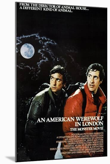 An American Werewolf In London, Griffin Dunne, David Naughton, 1981-null-Mounted Art Print