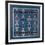 An Amish Bird in Flight Design Coverlet, Midwestern, Pieced and Quilted Cotton, 1900-1925-null-Framed Giclee Print