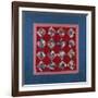 An Amish Crazy Quilt Pattern Coverlet. 'K.F.', Lancaster County, Pennsylvania, 1922-null-Framed Giclee Print