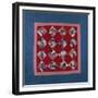 An Amish Crazy Quilt Pattern Coverlet. 'K.F.', Lancaster County, Pennsylvania, 1922-null-Framed Giclee Print