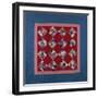 An Amish Crazy Quilt Pattern Coverlet. 'K.F.', Lancaster County, Pennsylvania, 1922-null-Framed Premium Giclee Print