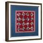 An Amish Crazy Quilt Pattern Coverlet. 'K.F.', Lancaster County, Pennsylvania, 1922-null-Framed Giclee Print