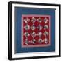 An Amish Crazy Quilt Pattern Coverlet. 'K.F.', Lancaster County, Pennsylvania, 1922-null-Framed Giclee Print