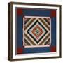 An Amish Pieced Cotton and Wool Quilted Coverlet, Lancaster County, Pennsylvania, circa 1925-null-Framed Giclee Print