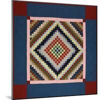 An Amish Pieced Cotton and Wool Quilted Coverlet, Lancaster County, Pennsylvania, circa 1925-null-Mounted Giclee Print