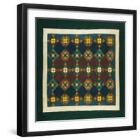 An Amish Pieced & Quilted Cotton Coverlet, Late 19th Century-null-Framed Giclee Print