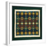 An Amish Pieced & Quilted Cotton Coverlet, Late 19th Century-null-Framed Giclee Print