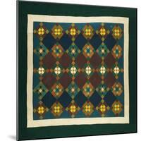 An Amish Pieced & Quilted Cotton Coverlet, Late 19th Century-null-Mounted Giclee Print