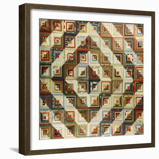 An Amish Pieced & Quilted Cotton Coverlet, Late 19th/Early 20th Century-null-Framed Giclee Print