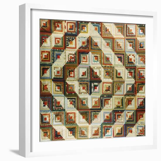 An Amish Pieced & Quilted Cotton Coverlet, Late 19th/Early 20th Century-null-Framed Giclee Print