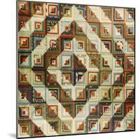 An Amish Pieced & Quilted Cotton Coverlet, Late 19th/Early 20th Century-null-Mounted Giclee Print