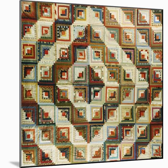 An Amish Pieced & Quilted Cotton Coverlet, Late 19th/Early 20th Century-null-Mounted Giclee Print