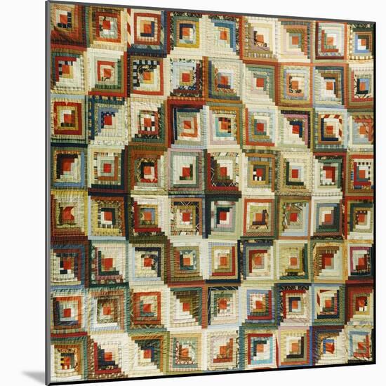 An Amish Pieced & Quilted Cotton Coverlet, Late 19th/Early 20th Century-null-Mounted Giclee Print