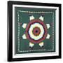 An Amish Star of Bethlehem Coverlet, Pennsylvania, Pieced and Quilted Cotton, Circa 1930-null-Framed Giclee Print