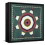 An Amish Star of Bethlehem Coverlet, Pennsylvania, Pieced and Quilted Cotton, Circa 1930-null-Framed Stretched Canvas