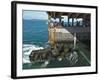 An Amphibious Assault Vehicle Enters the Well Deck of USS Tortuga-null-Framed Photographic Print