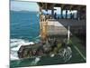 An Amphibious Assault Vehicle Enters the Well Deck of USS Tortuga-null-Mounted Photographic Print