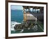 An Amphibious Assault Vehicle Enters the Well Deck of USS Tortuga-null-Framed Photographic Print