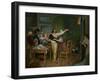 An Amputee's Devotion to the Homeland (Oil on Canvas)-French School-Framed Giclee Print