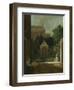 An Amsterdam Canal House Garden, Cornelis Troost-Cornelis Troost-Framed Art Print