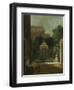 An Amsterdam Canal House Garden, Cornelis Troost-Cornelis Troost-Framed Art Print