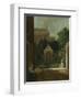 An Amsterdam Canal House Garden, Cornelis Troost-Cornelis Troost-Framed Art Print