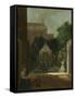 An Amsterdam Canal House Garden, Cornelis Troost-Cornelis Troost-Framed Stretched Canvas