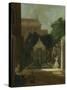 An Amsterdam Canal House Garden, Cornelis Troost-Cornelis Troost-Stretched Canvas