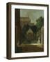 An Amsterdam Canal House Garden, Cornelis Troost-Cornelis Troost-Framed Art Print