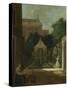 An Amsterdam Canal House Garden, Cornelis Troost-Cornelis Troost-Stretched Canvas