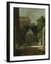 An Amsterdam Canal House Garden, Cornelis Troost-Cornelis Troost-Framed Art Print