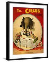 An Amusing Cover Showing an Elephant Taking a Meal From Two Clowns-null-Framed Giclee Print