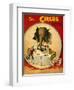 An Amusing Cover Showing an Elephant Taking a Meal From Two Clowns-null-Framed Premium Giclee Print