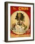 An Amusing Cover Showing an Elephant Taking a Meal From Two Clowns-null-Framed Giclee Print