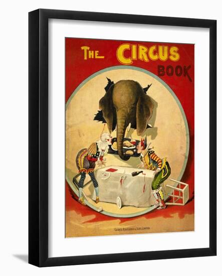 An Amusing Cover Showing an Elephant Taking a Meal From Two Clowns-null-Framed Giclee Print