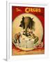 An Amusing Cover Showing an Elephant Taking a Meal From Two Clowns-null-Framed Giclee Print