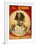 An Amusing Cover Showing an Elephant Taking a Meal From Two Clowns-null-Framed Giclee Print