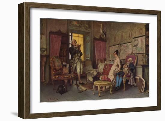 'An Amusing Story',1877, (1938)-Giovanni Battista Quadrone-Framed Giclee Print