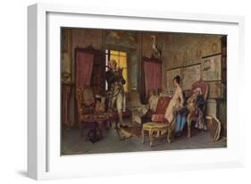 'An Amusing Story',1877, (1938)-Giovanni Battista Quadrone-Framed Giclee Print