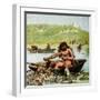 An Ancient Briton in His Boat-null-Framed Giclee Print