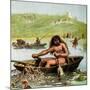 An Ancient Briton in His Boat-null-Mounted Giclee Print