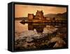 An Ancient Castle Beside a Loch in Scotland-Jody Miller-Framed Stretched Canvas