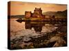 An Ancient Castle Beside a Loch in Scotland-Jody Miller-Stretched Canvas