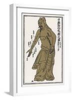 An Ancient Chinese Acupuncture Chart-T'ongjen Tschen Kieou King-Framed Art Print