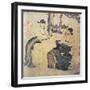 An Ancient Chinese Poet (Facsimile of Original Chinese Scroll)-null-Framed Giclee Print