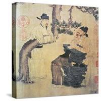 An Ancient Chinese Poet (Facsimile of Original Chinese Scroll)-null-Stretched Canvas