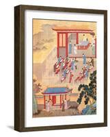 An Ancient Chinese Public Examination, Facsimile of Original Chinese Scroll-null-Framed Giclee Print