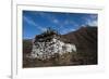 An ancient chorten along the Laya-Gasa trekking route near Jangothang, Bhutan, Himalayas, Asia-Alex Treadway-Framed Photographic Print